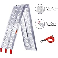 Los mejores  - Hengda Rampa de Carga 340 kg rampa de Aluminio Plegable rampa de Motocicleta rampa de Carga Antideslizante para…